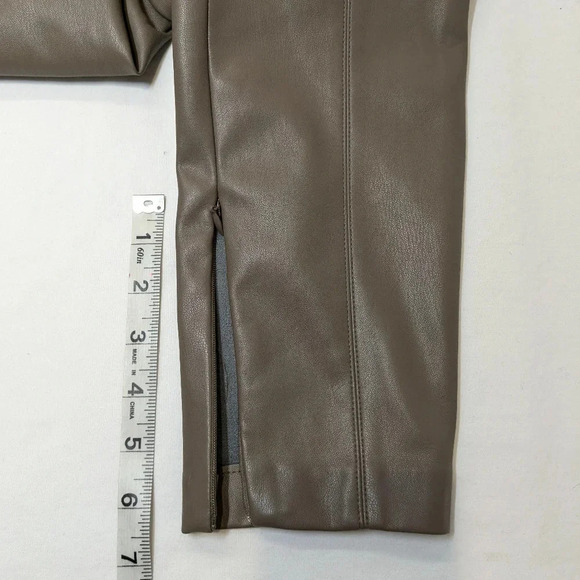 Zara faux leather skinny pants, tan , size S - Picture 8 of 8